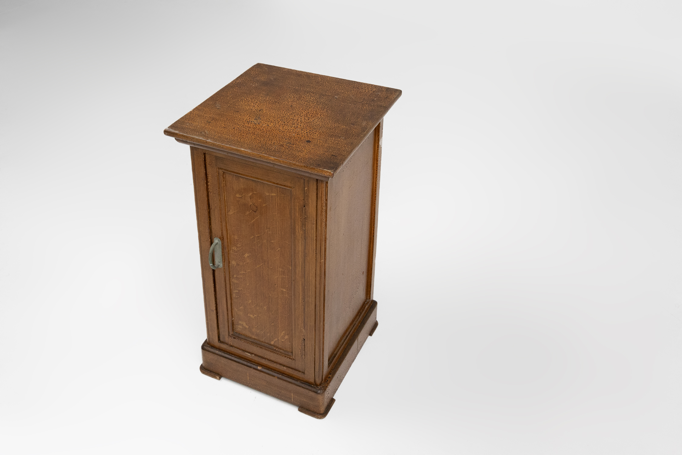 French Art Deco nightstand in varnished wood, ca. 1930thumbnail